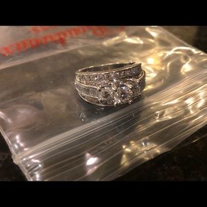 14K White Gold Engagement Ring